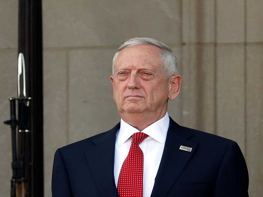 Mattis is the first member of US President Donald Trump's cabinet to visit New Delhi after the new administration took over on January 20 this year. Reuters File Photo