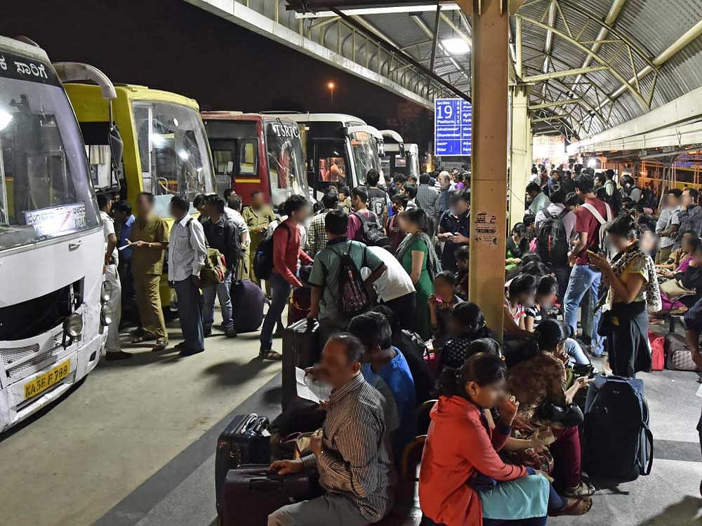 Many Bengalureans are travelling out of the city for the long weekend.