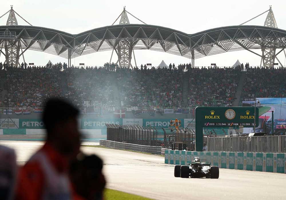 The Sepang circuit was given an all-clear after all drain covers were reinforced and triple checked. Reuters photo.