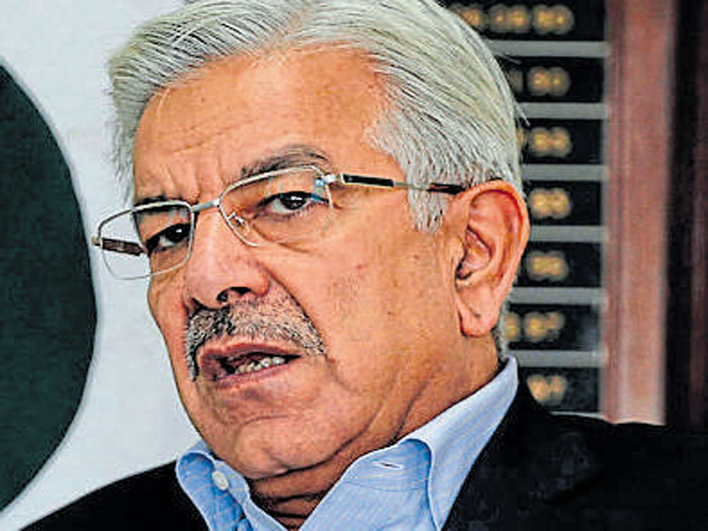 Asif made the remarks while talking about Kashmiris who have been killed in Jammu and Kashmir and civilian casualties in cross-border firing along the Line of Control and the Working Boundary, the Dawn reported. File Photo