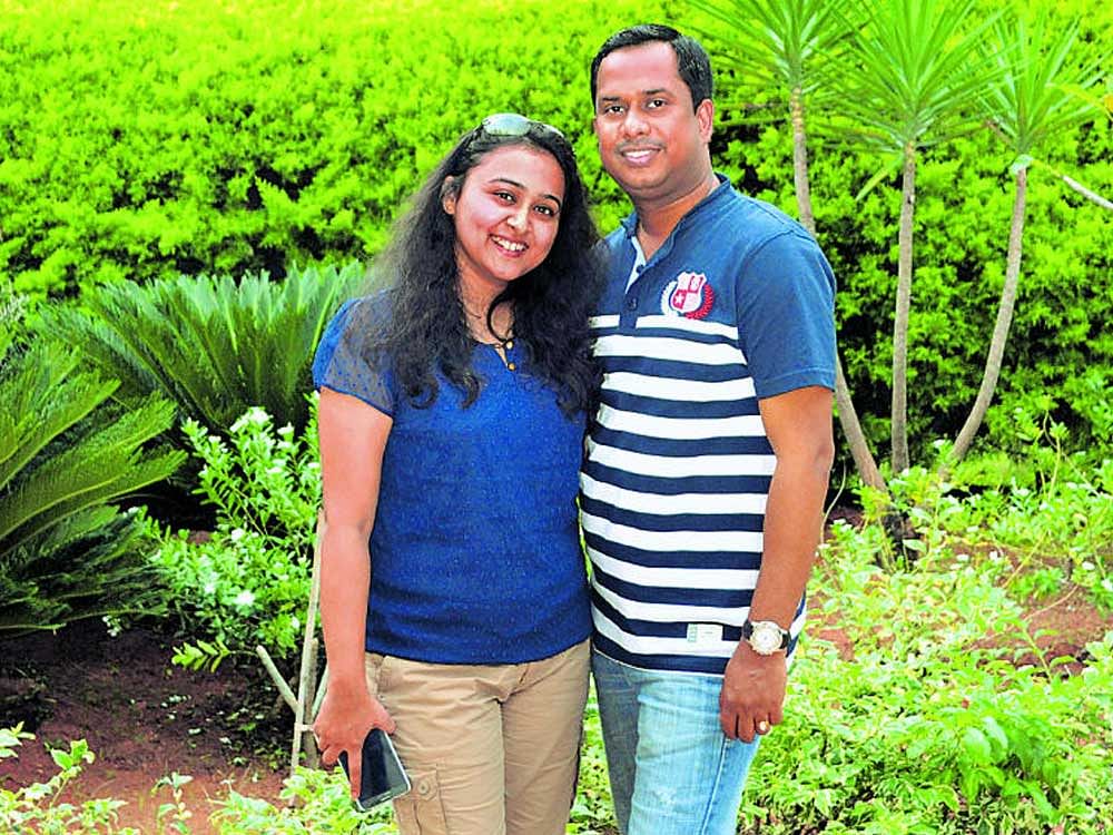 Tanusree and husband Arindam Roy