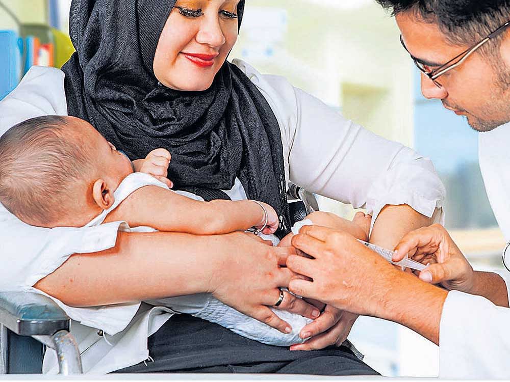 Regions with high affluence or a large number of new moms were most likely to be hotbeds of anti-vaccine Twitter users, the study found. File photo