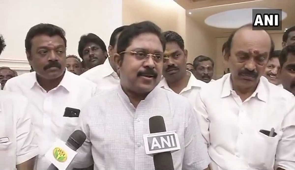 The Madras High Court on Wednesday adjourned the case filed by rebel AIADMK MLAs against their disqualification till October 9, and maintained that the floor test in the House should not be conducted until further orders. ANI file photo