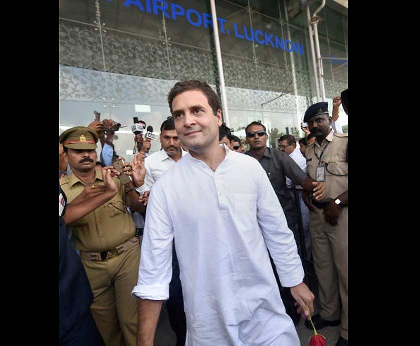 Rahul, whose visit to Amethi comes barely a few days before the visit by union ministers Smriti Irani and Nitin Gadkari and BJP national president Amit Shah. PTI Photo