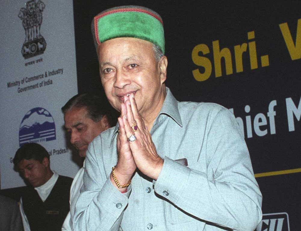 The state is currently Congress territory, with Virbhadra Singh as the CM.