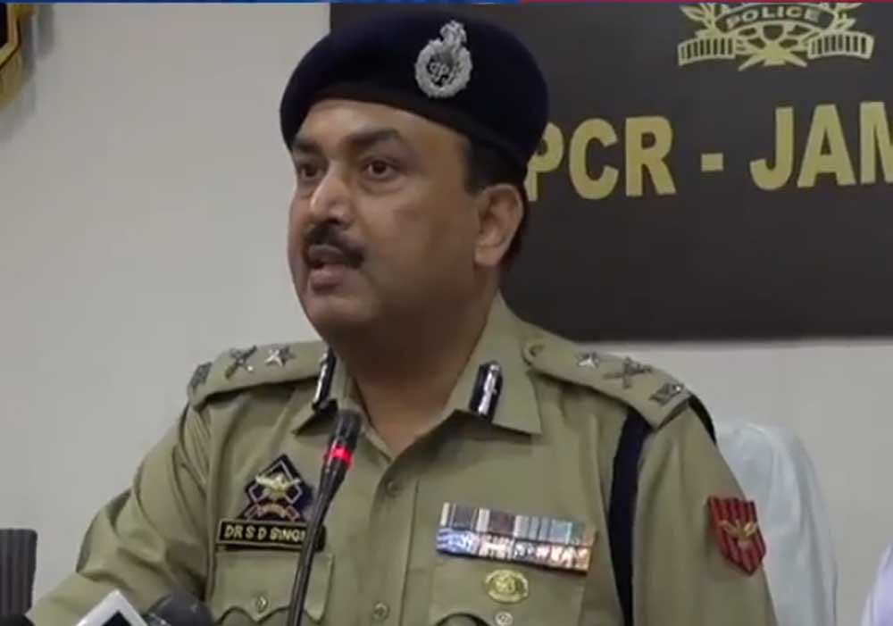 SD Singh Jamwal, the Inspector General of Police (IGP), Jammu, said that the militants' attempts to revive terrorism continue to be foiled by alert security forces. Screen Grab