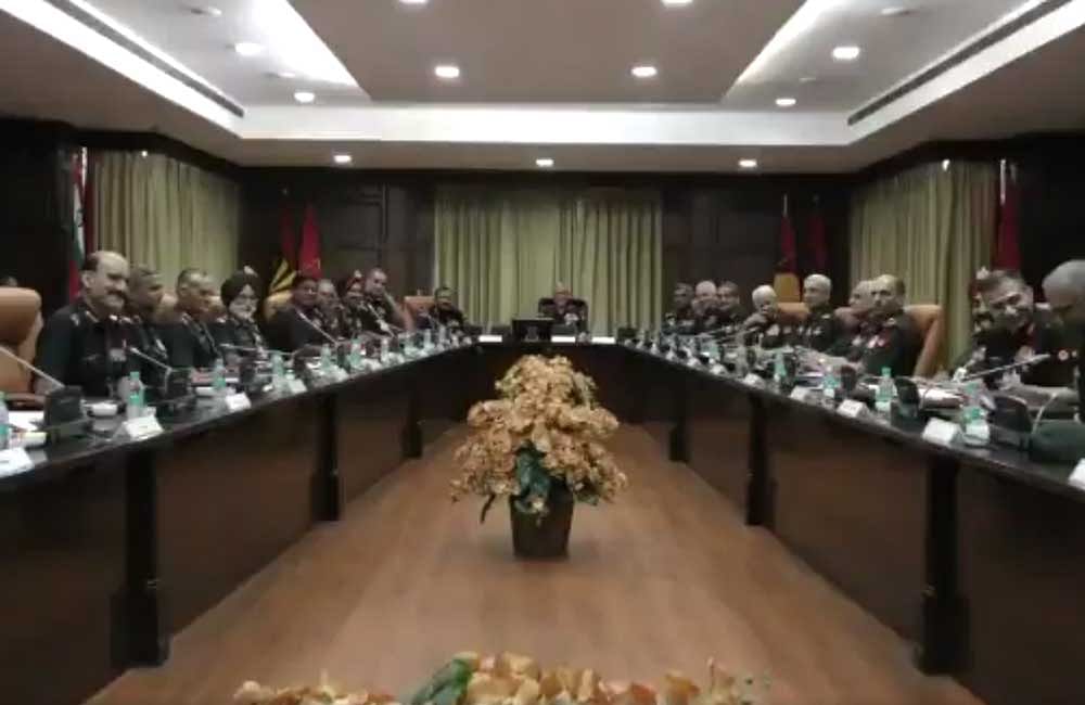 The Army conclave discussed a wide range of issues related to human resources, management, and the border situation with China. Twitter screengrab.