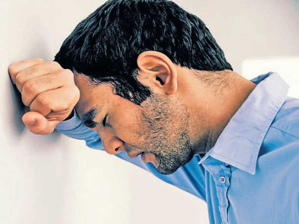 Psychologists are noting a marked increase in workplace-related stress and depression. representative image.