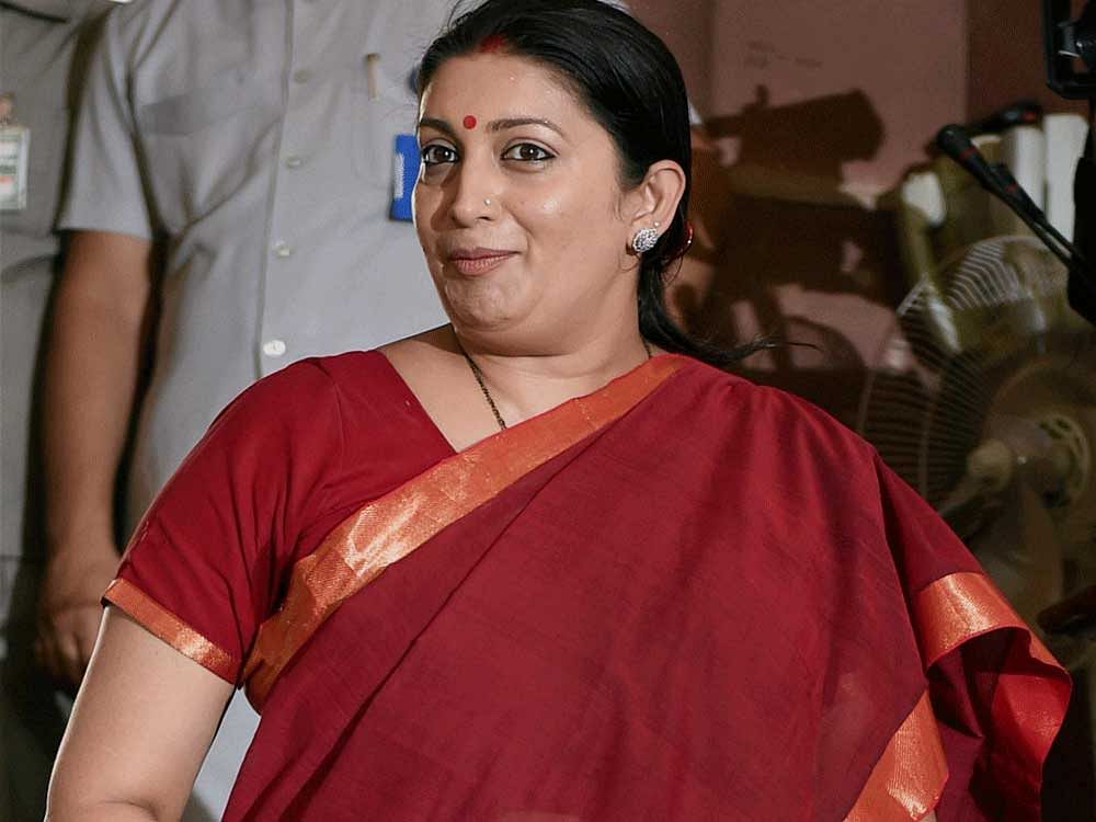 If Rahulji believes that wearing shorts in India is the sign of empowerment, as a woman I want to contradict it, said Union minister Smriti Irani today. Photo credit: PTI.