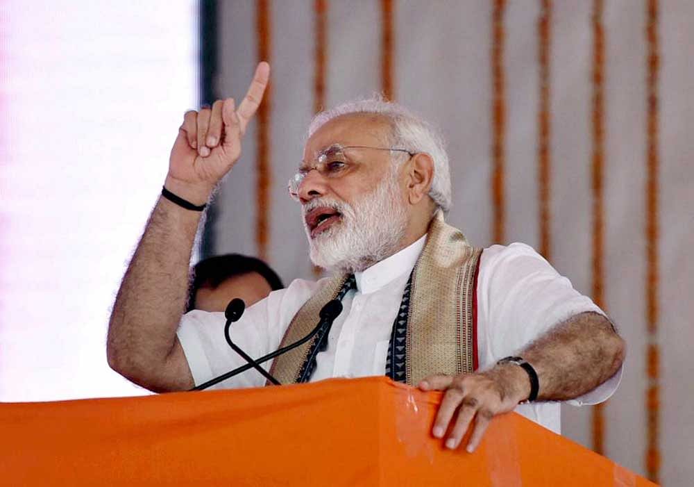 Modi said that villagers need to brought above caste and become cohesive. PTI file photo.