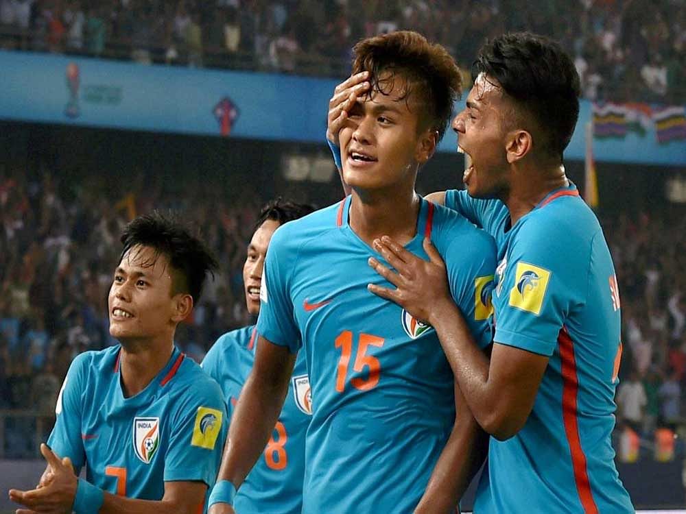 MAKING A STATEMENT Indian colts, who put up an impressive performance against Columbia, will be hoping to build on that show against Ghana. PTI