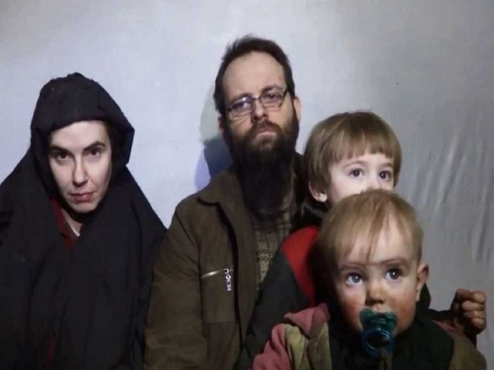 Kidnapped couple as Caitlan Coleman and Joshua Boyle. Image courtesy Twitter