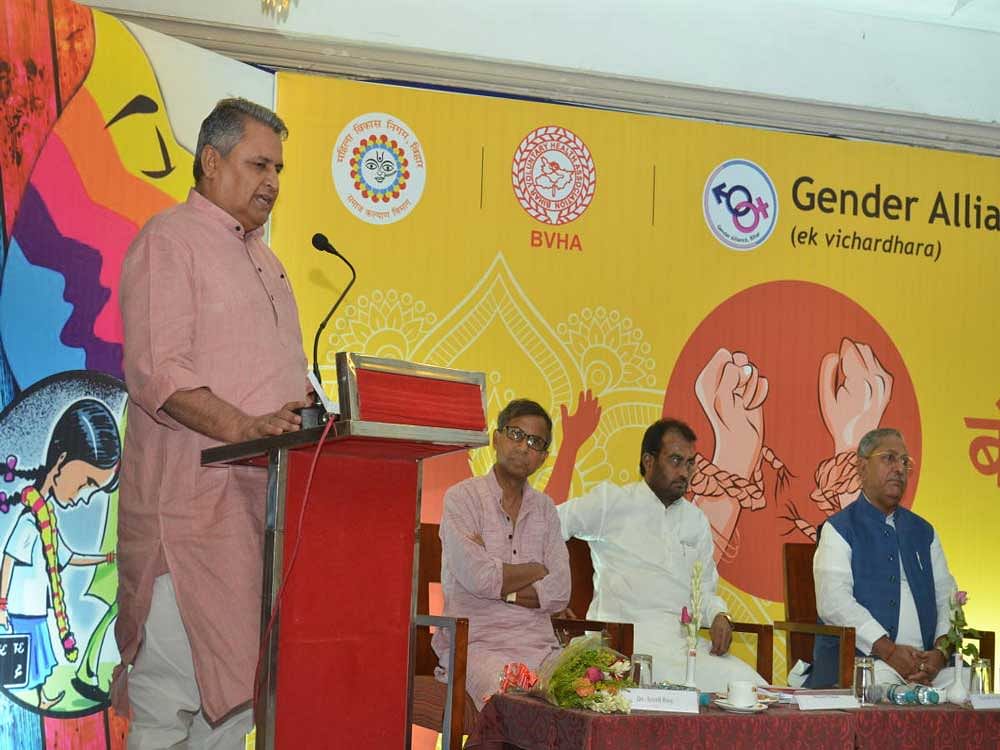 Bihar Assembly Speaker Vijay Choudhary lauds the efforts of non-governmental organisations in creating awareness about child marriage and dowry. MOHAN PRASAD