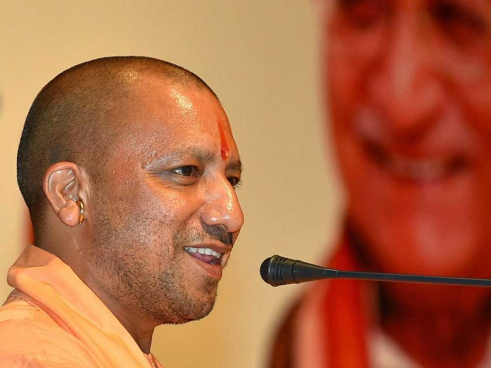 Adityanath said the focus of his government is on farmers, women, villages and people who were not part of the mainstream, he said. PTI file image.