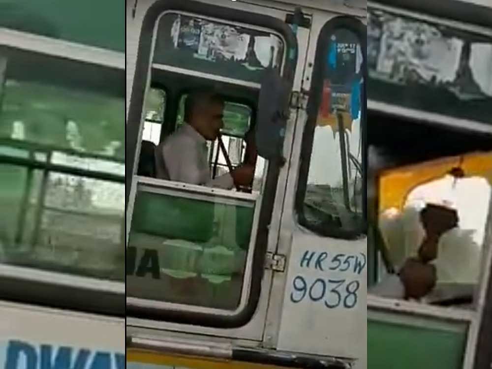 Dr Arora said that by smoking a hookah while driving, the driver is putting the lives of passengers at risk. Screen Grab