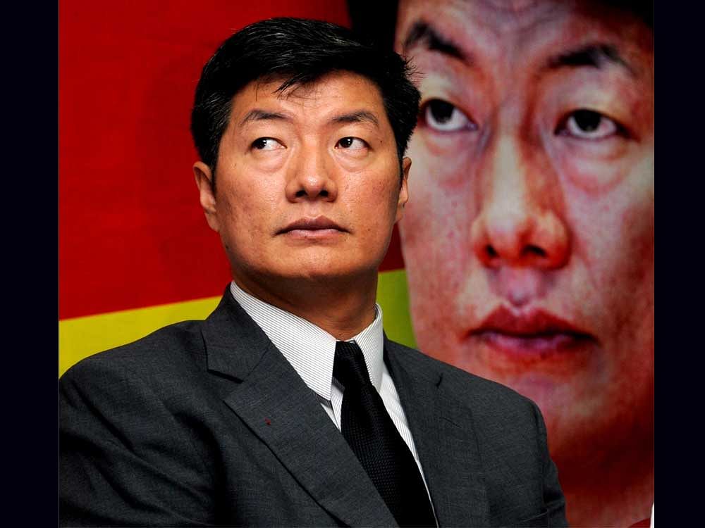 Lobsang Sangay was in New Delhi on Monday to take part in a discussion on the issue of Tibet. DH File Photo