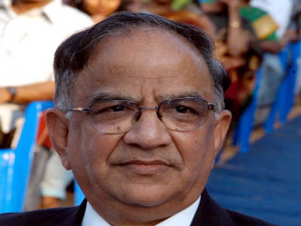 Former Chief Election Commissioner T S Krishnamurthy. DH File Photo
