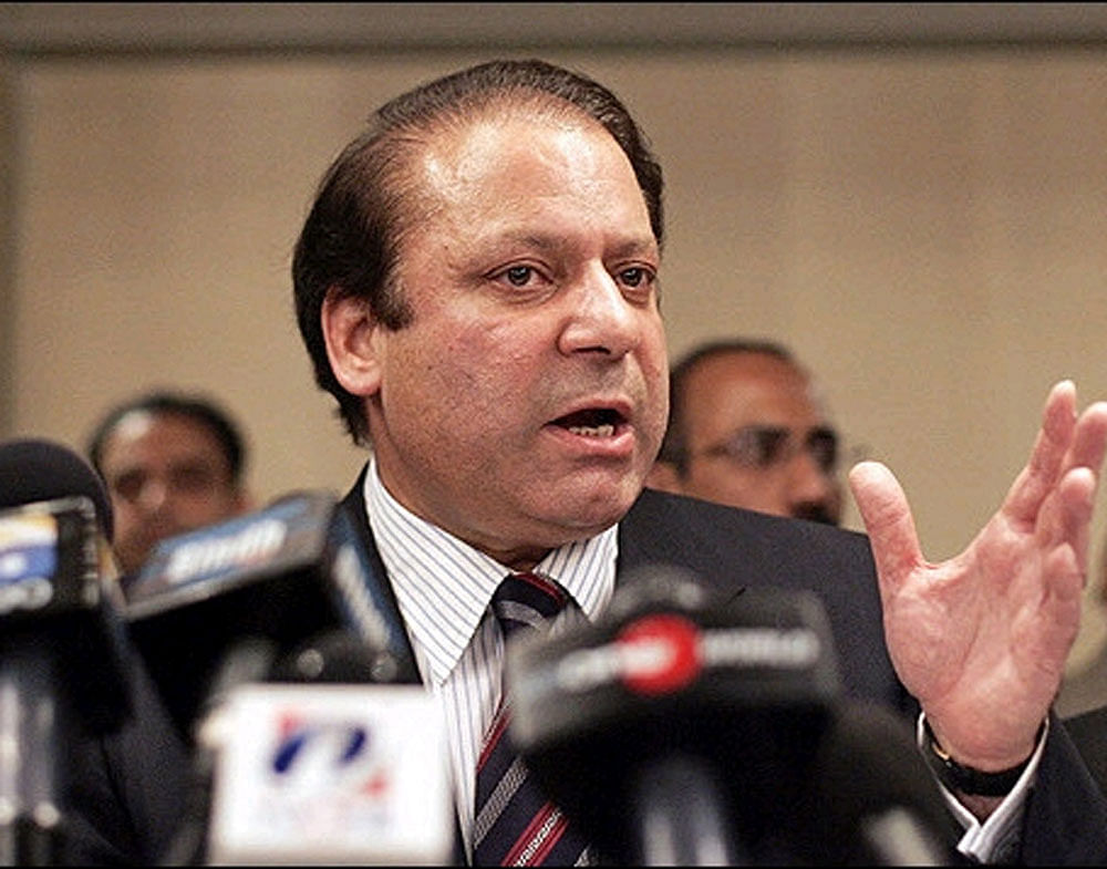 The accountability court in Islamabad indicted 67-year- old Sharif, his daughter Maryam Nawaz and her husband retired Captain Mohammad Safdar in the London properties reference even though Sharif and lead defence counsel Khawaja Haris are both out of the country, Dawn reported. DH file photo.