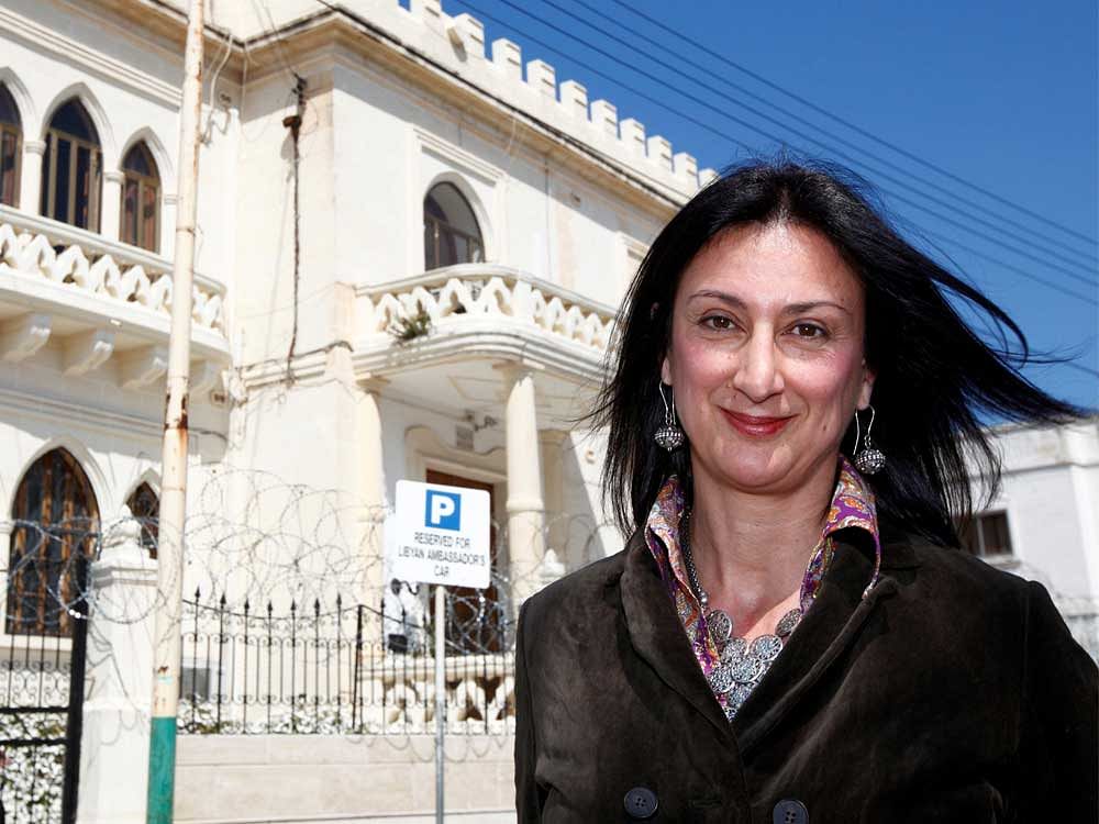 Daphne Caruana Galizia, a renown blogger and fierce critic of the government, died on Monday in a blast that wrecked her car as she was leaving her house, throwing debris and body parts into a nearby field. Reuters File Photo