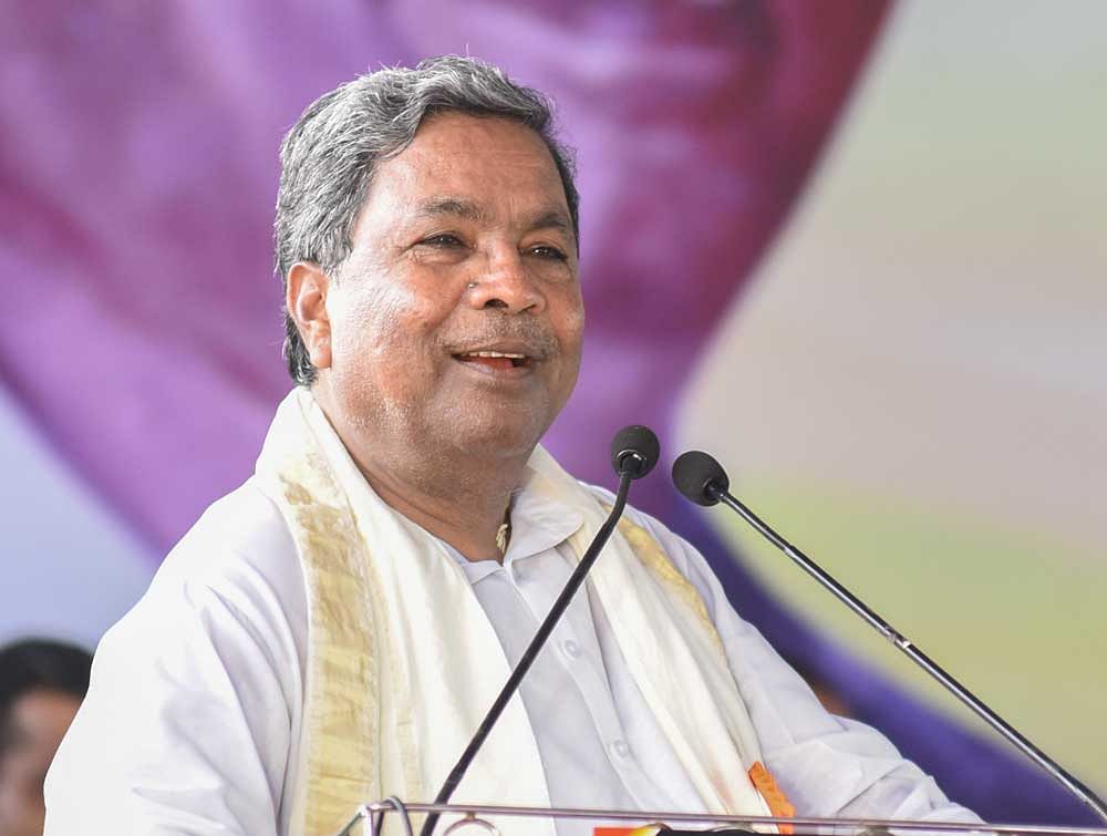 Karnataka Chief Minister Siddaramaiah. DH File Photo