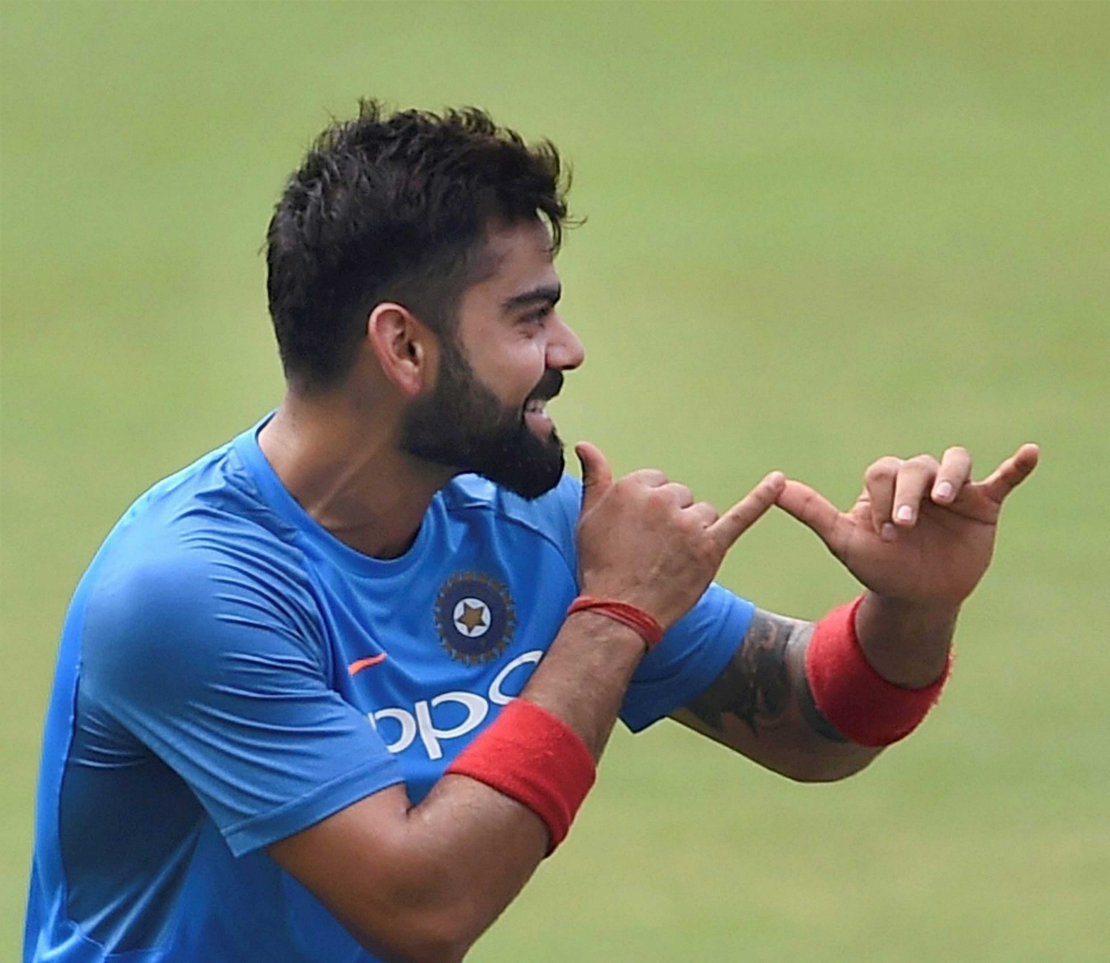 THE PIED PIPER: Indian skipper Virat Kohli will be looking to kick-start the ODI series against New Zealand on a winning note. The first game will be played at the Wankhede Stadium in Mumbai today. PTI