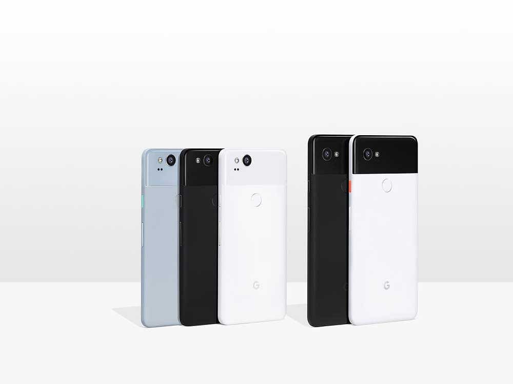 In an undated handout image, the Pixel 2 and Pixel 2 XL, Google's flagship phones, on sale as of October 19, 2017. INYT