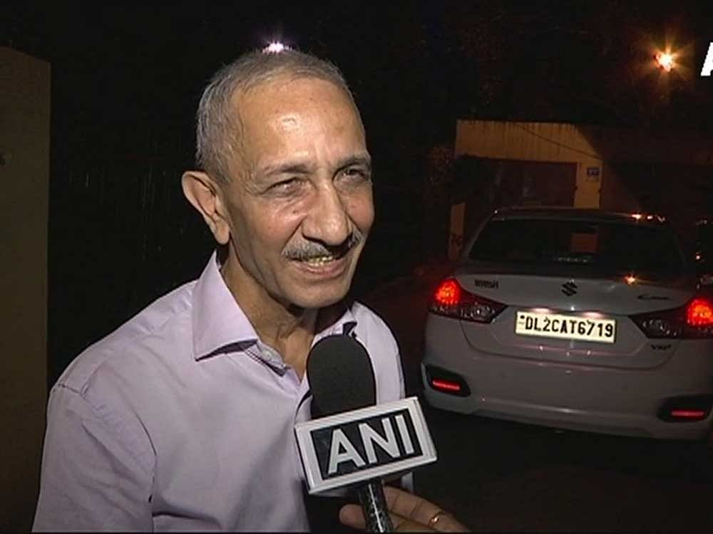 Centre's announcement that it had picked former Intelligence Bureau director Dineshwar Sharma to initiate a 'sustained dialogue' to find a solution to Kashmir issue. Image Courtesy: ANI/Twitter ANI