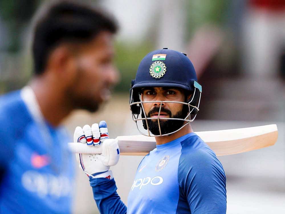 Kohli, who is known for his aggression, yesterday scored his 31st century in his 200th ODI against New Zealand, albeit in a losing cause. PTI File Photo