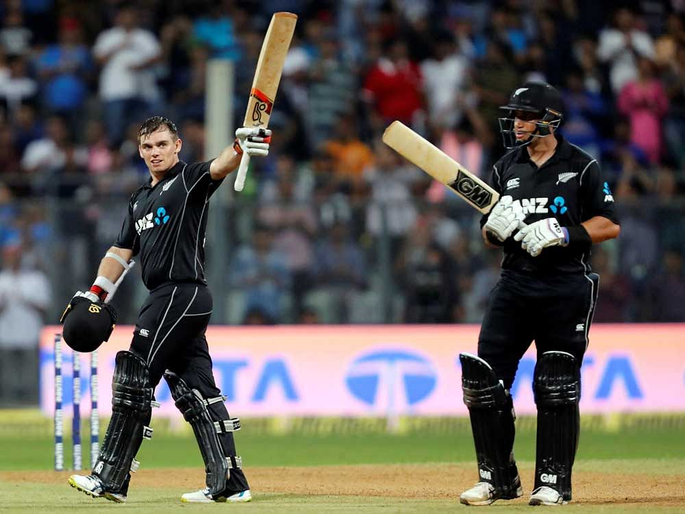 Latham admitted it was important to have a game-plan for spin.   Photo credit: Reuters. In picture: Tom Latham