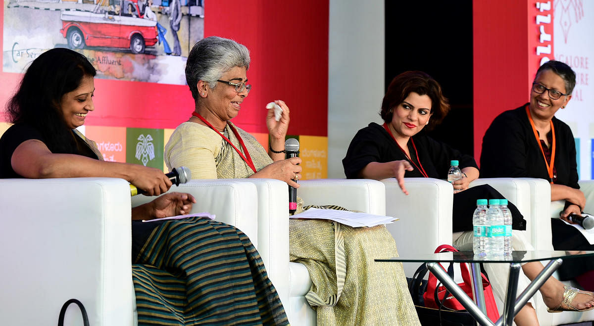 Sindhu was speaking as part of a panel discussing trolling and shaming of women journalists on social media. Sindhu was joined by Nidhi Razdan, Laxmi Murthy, and Ammu Joseph on the panel.