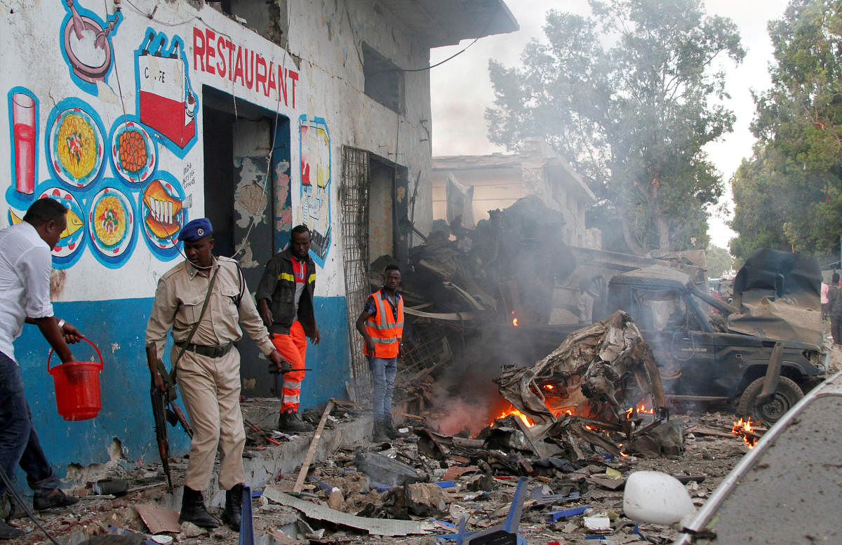 The move came after Al-Qaeda aligned Shabaab gunmen staged coordinated bomb attacks outside a hotel in the north of the Somali capital yesterday before storming the building. Reuters