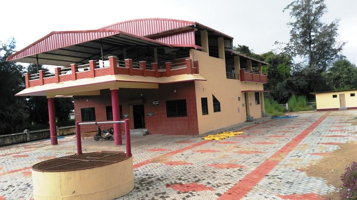 The Gombeyata Academy building in Uppinakudru.