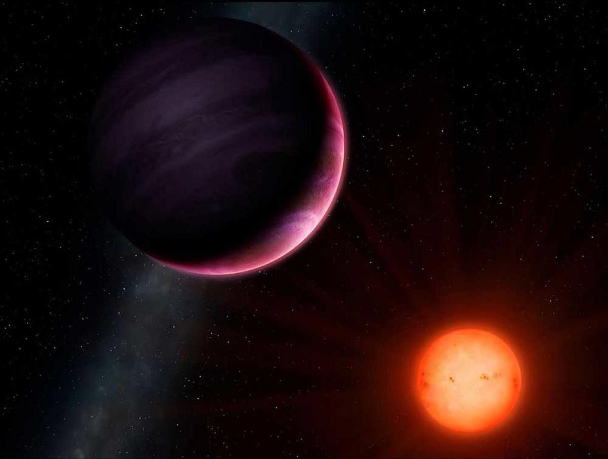 Artistic rendition of outlier exoplanet NGTS-1b, where one year is equal to a mere 2.6 days of Earth time. Twitter photo.