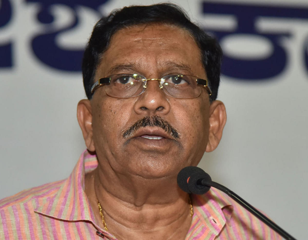 Karnataka Pradesh Congress Committee president G Parameshwara