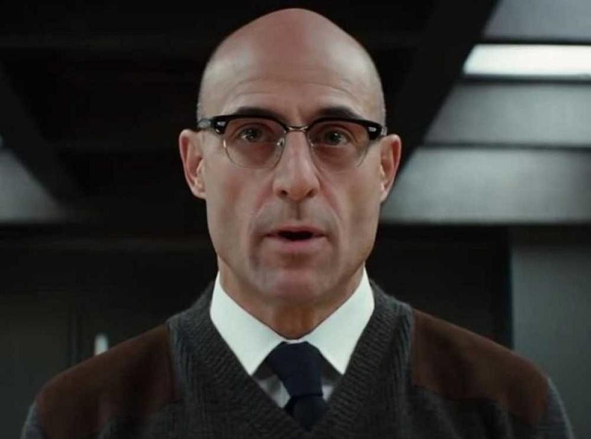 Mark Strong has an existing record of working on comic book adaptations, including Kingsman, Kick-Ass and DC itself, in which he played Green Lantern antagonist Thaal Sinestro. Twitter photo.