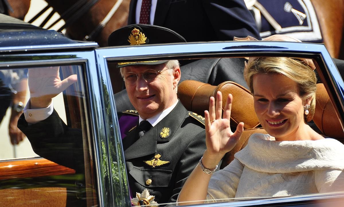 King Philippe and Queen Mathilde. FILE