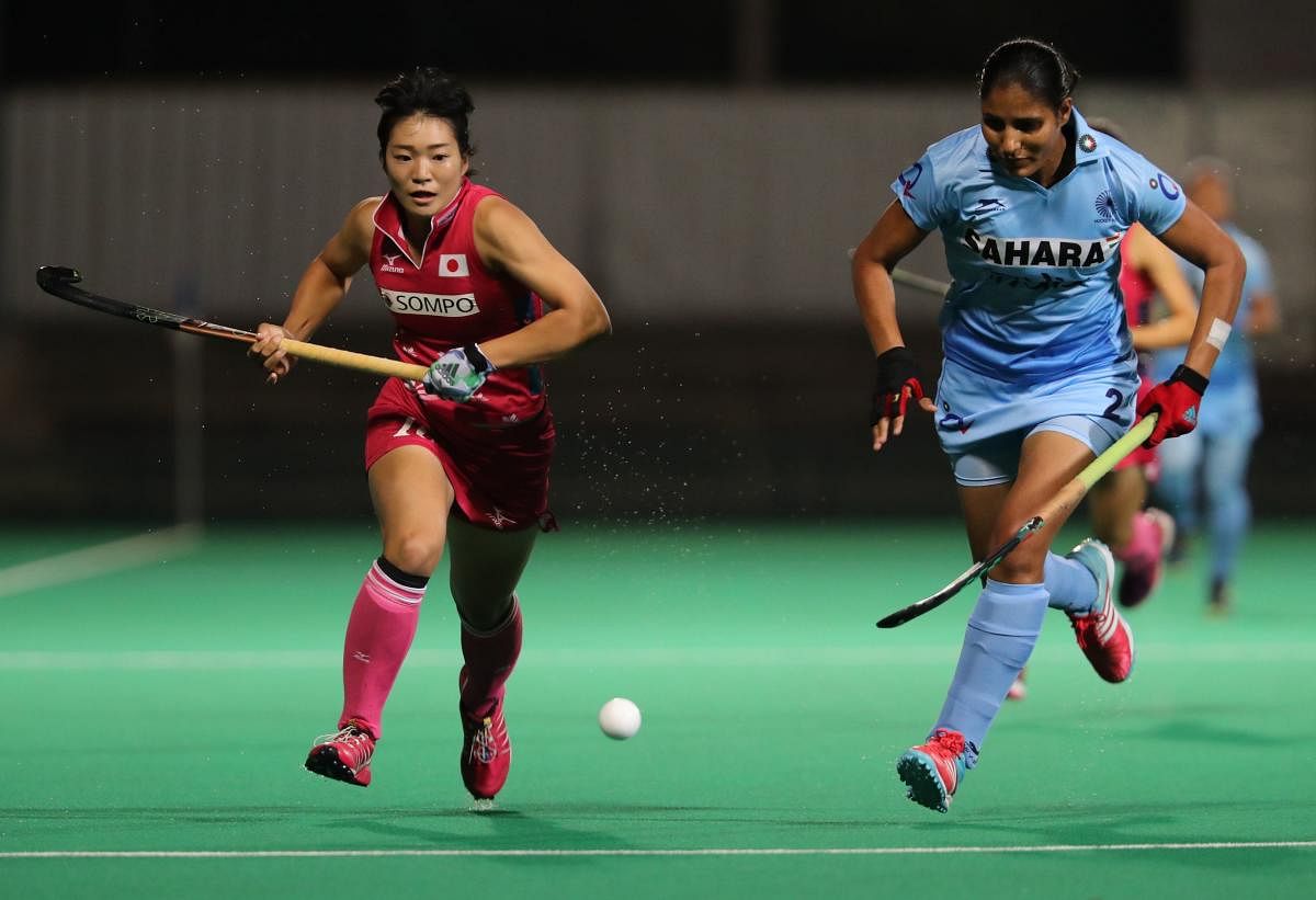 India's Gurjit Kaur (right) will look to continue her fine run when India take on China in the final of the Asia Cup on Sunday. Agency