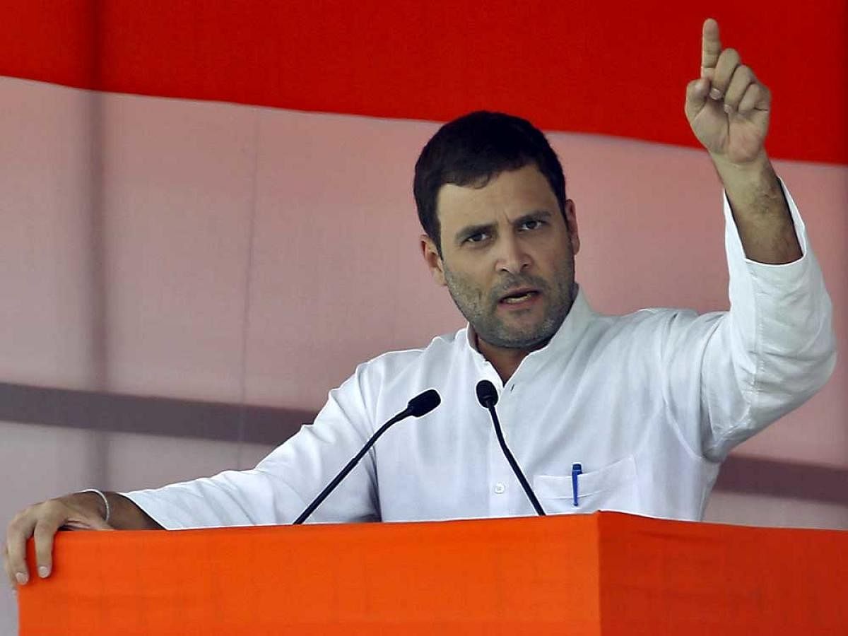 Congress vice president Rahul Gandhi will today participate in a candle-light vigil as part of the Opposition parties' Black Day protest in Surat, the textile and diamond capital of the country. PTI File photo