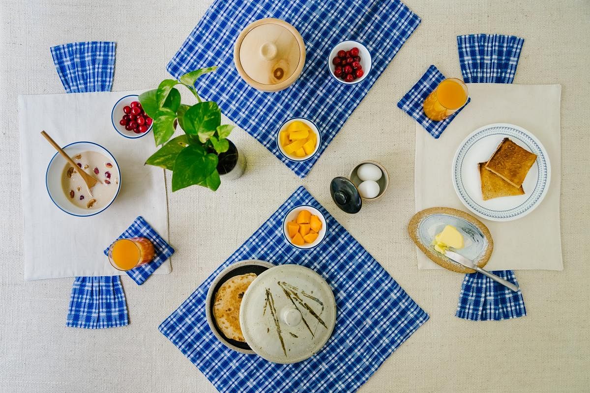 A breakfast table arrangement. Photo by TUNI Tales