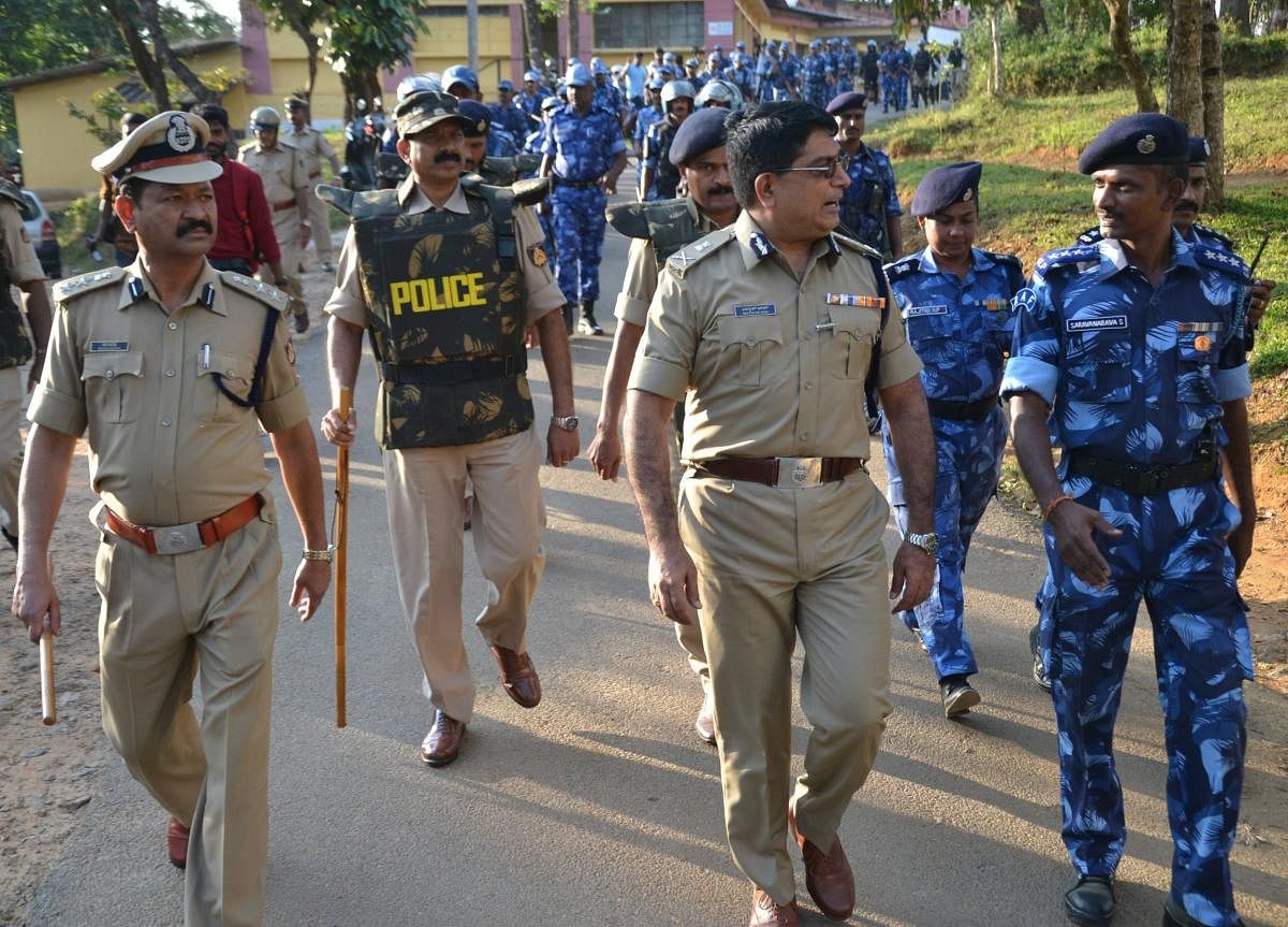Tight security for 3rd Tipu Jayanti today