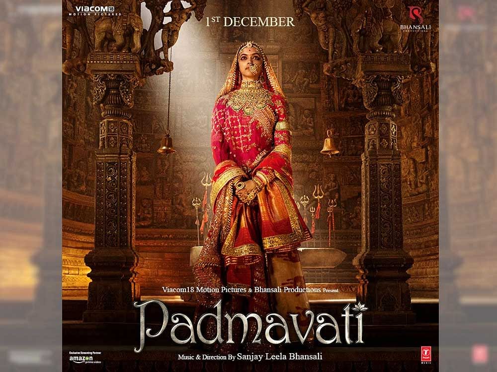 Bajrang Dal on Friday held a demonstration against the release of the upcoming Bollywood movie Padmavati and demanded a ban on it. Movie poster
