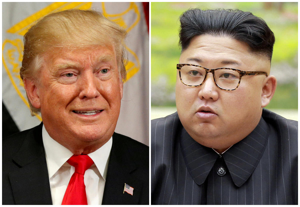 US President Donald Trump (left) and and North Korean leader Kim Jong Un. REUTERS FILE PHOTO