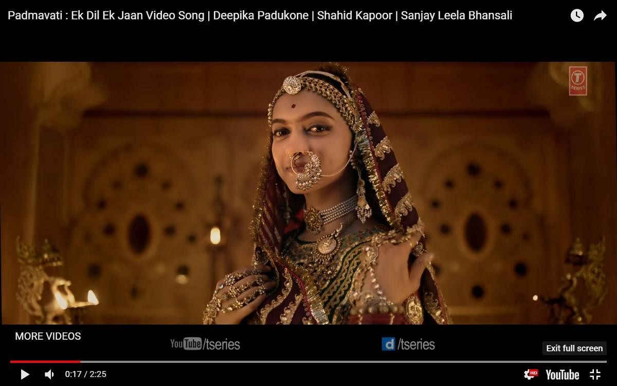 A still from the trailer of the movie Padmavati.