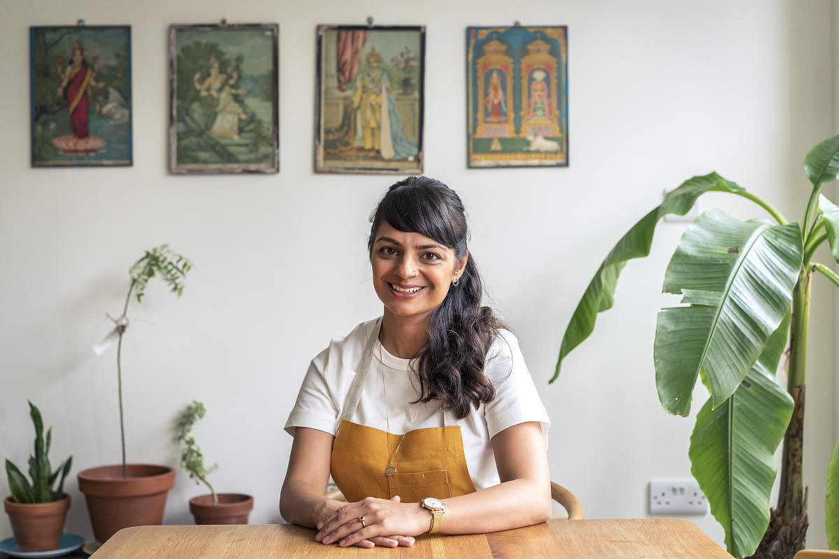 Chef and author Meera Sodha at home in London. (Tom Jamieson/NYT)