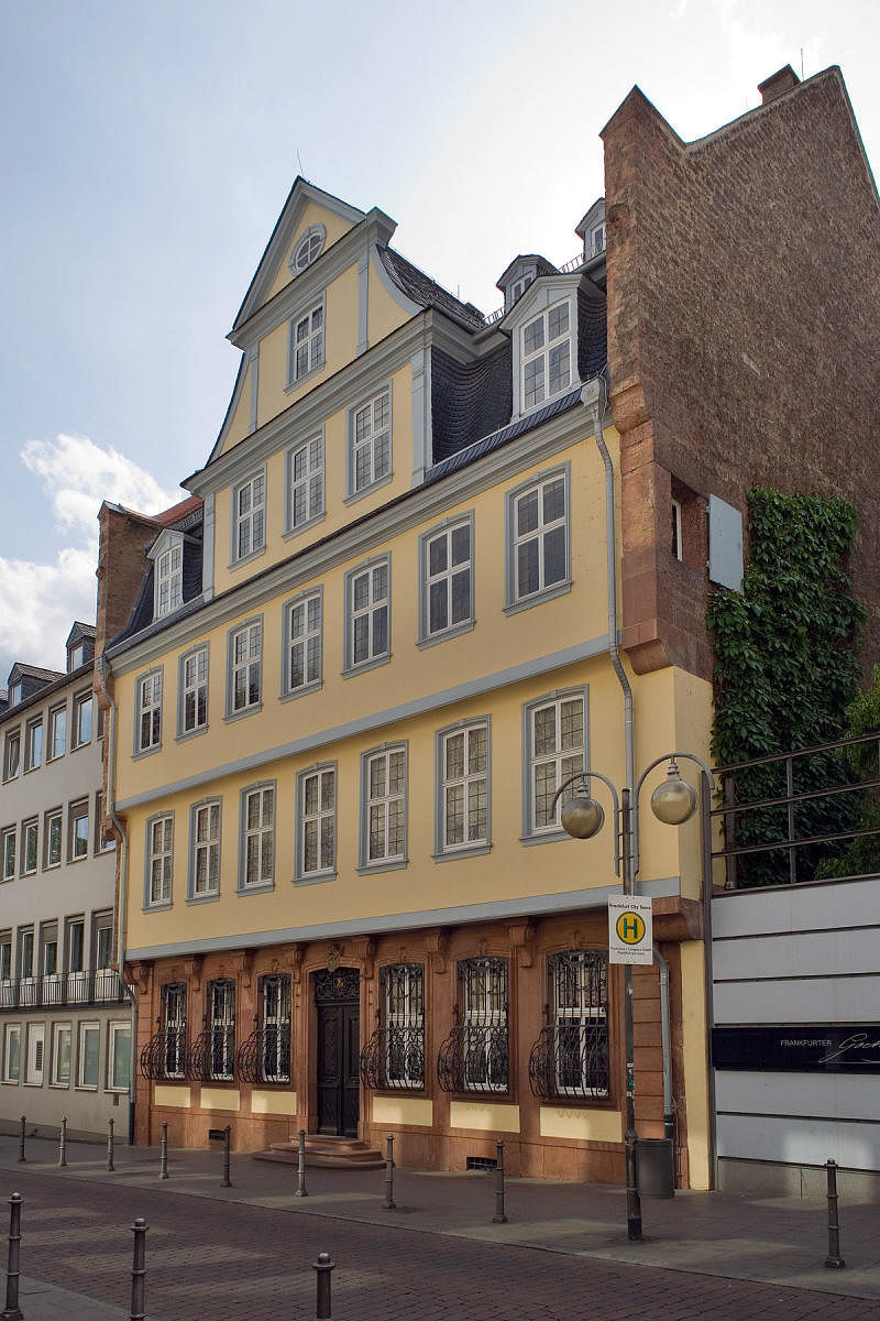 Johann Wolfgang von Goethe's home in Frankfurt, Germany.