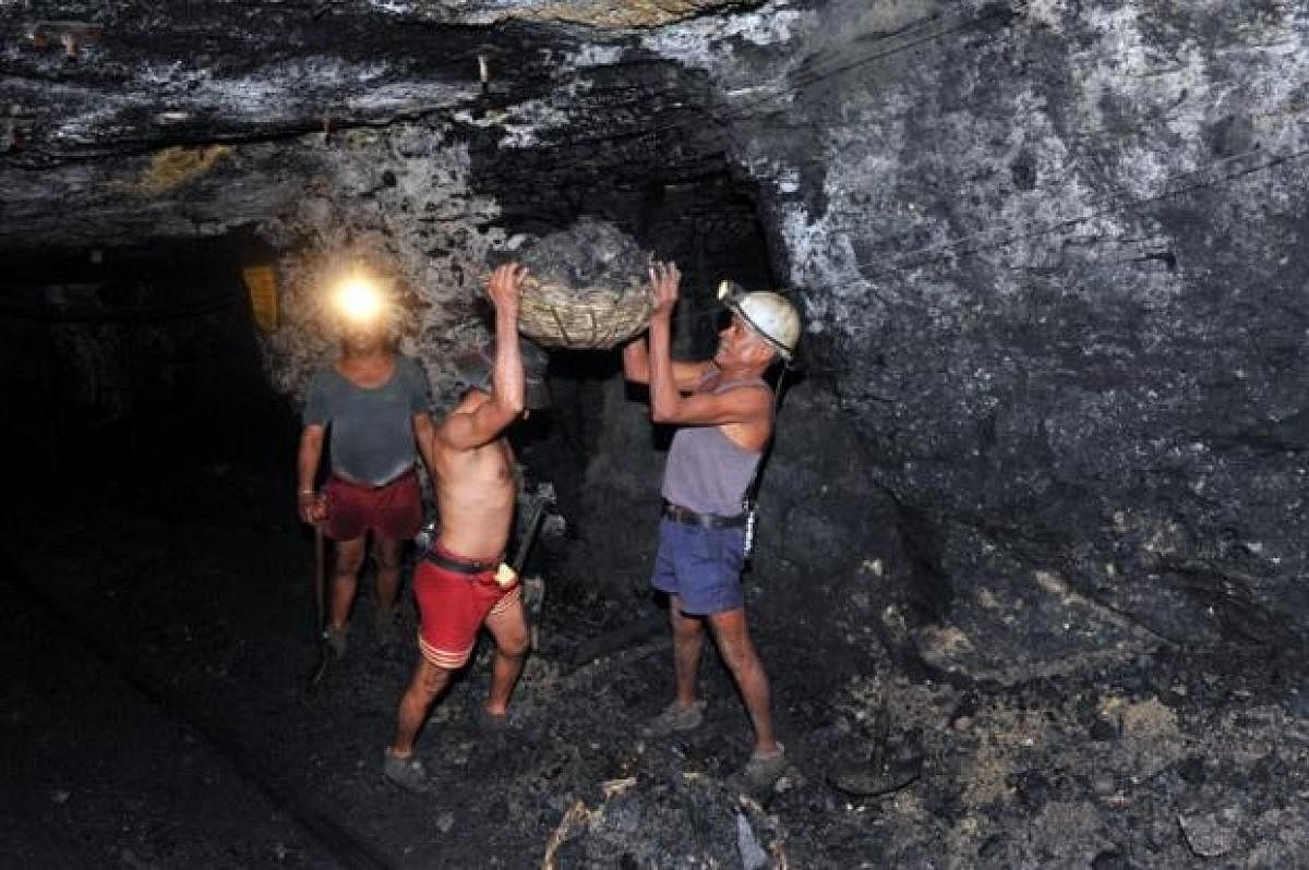 File Photos of Singareni coal workers