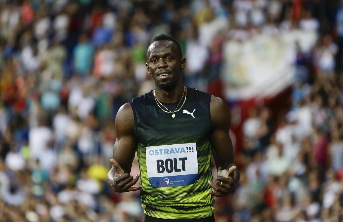 Bolt, 31, who retired from athletics after August's World Championships in London, said he was trying to increase the awareness of running while batting. Reuters File photo