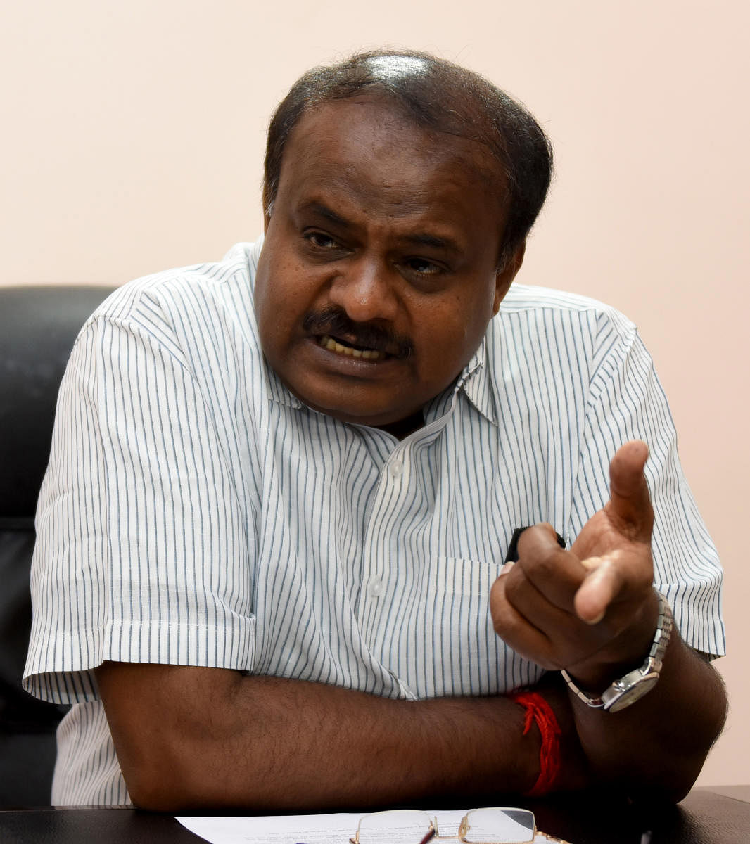 JD(S) floor leader in Legislative Assembly H D Kumaraswamy on Wednesday demanded the government to takeover NICE project by enacting a legislation. DH FILE PHOTO