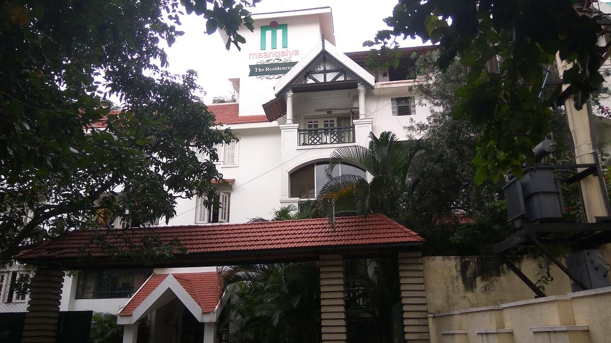 The Mangalya Residences apartment in Benson Town. DH PHOTO/CHIRANJEEVI KULKARNI