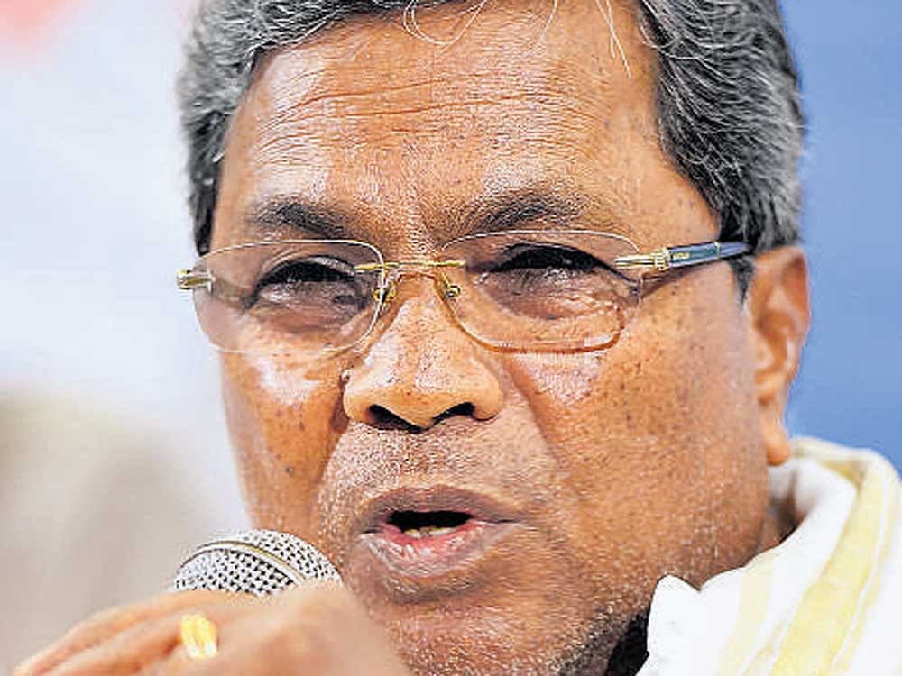 Chief minister Siddaramaiah. DH file photo